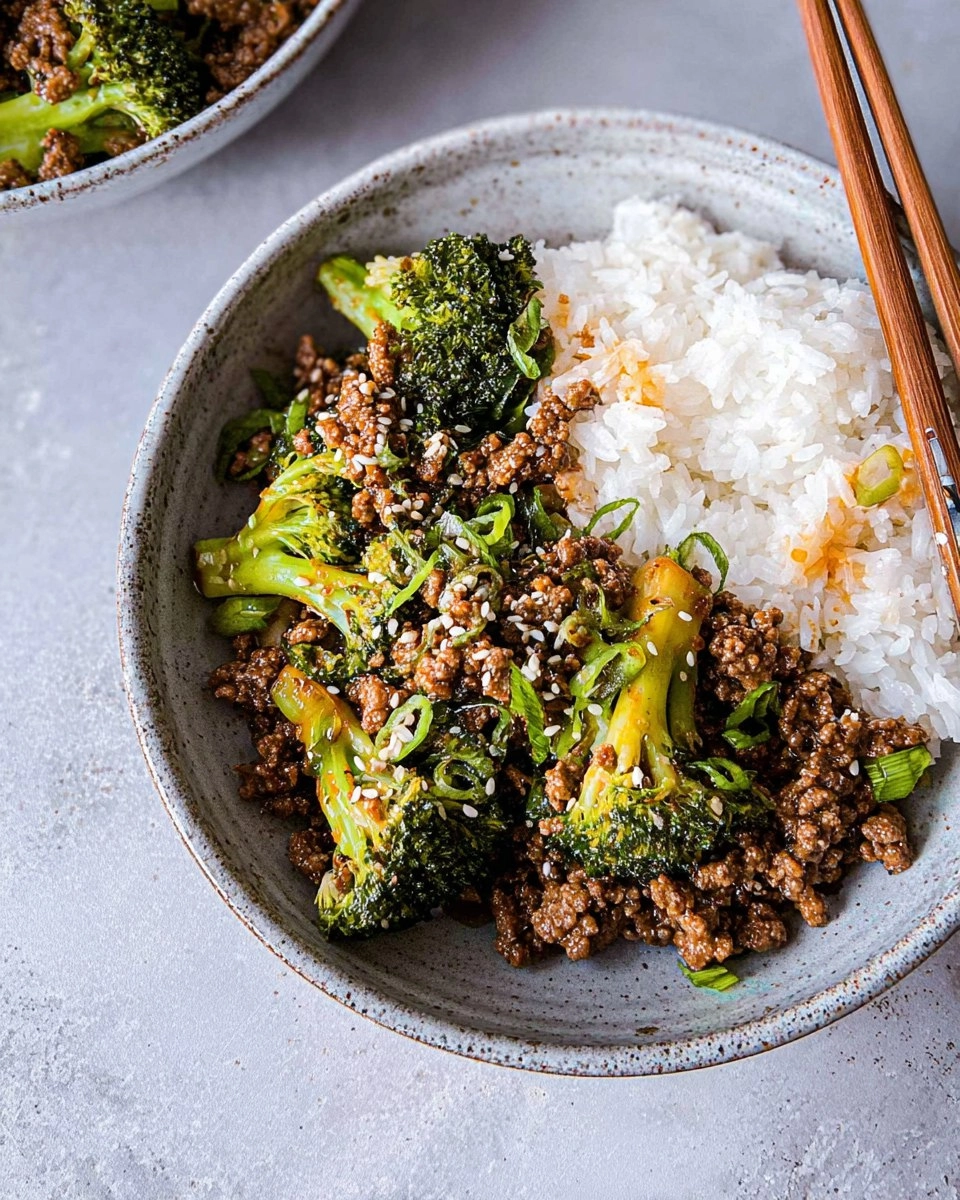 Easy Ground Beef and Broccoli