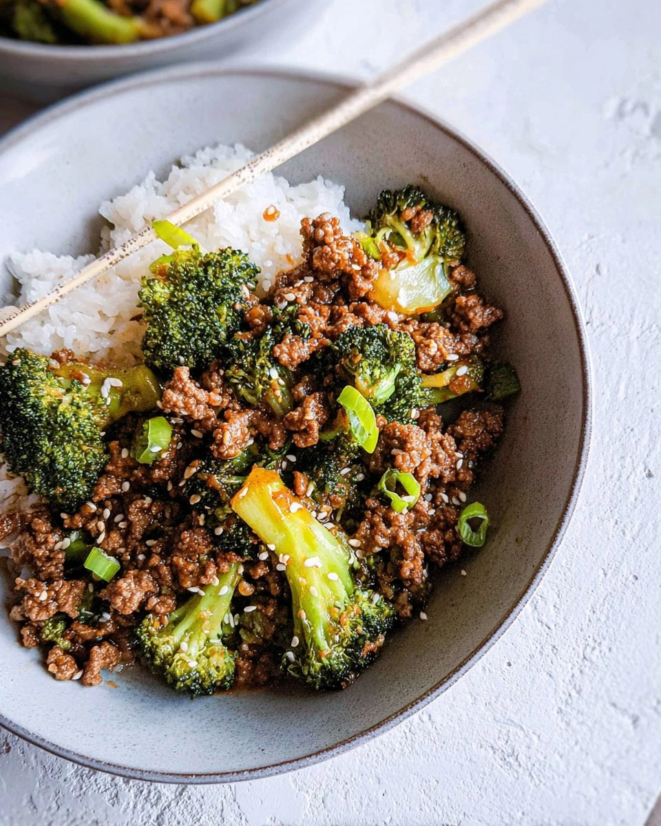 Easy Ground Beef and Broccoli