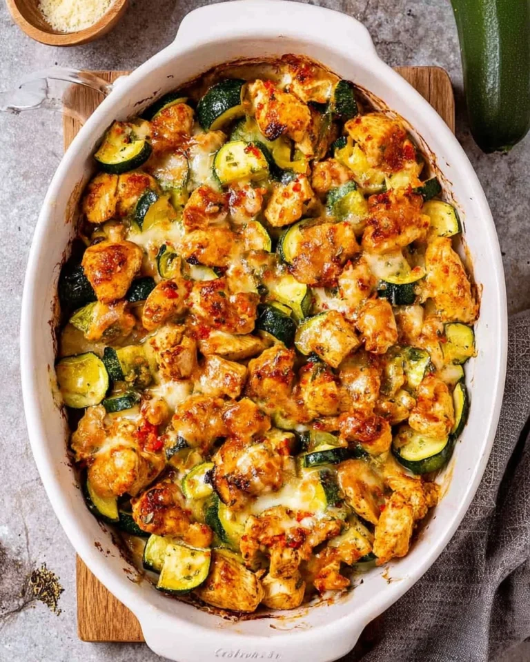 High-Protein-Chicken-Zucchini-Bake-Recipe