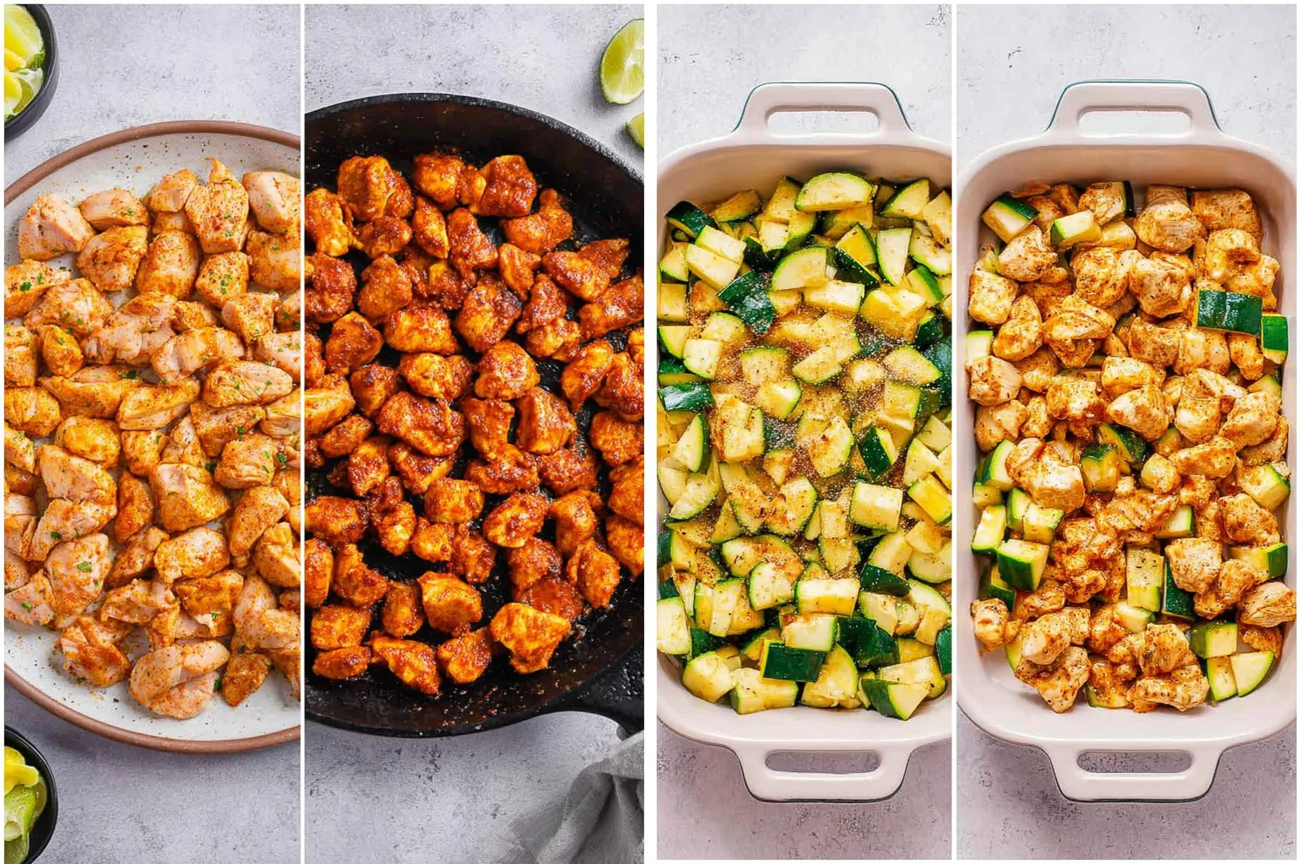 High Protein Chicken Zucchini Bake 