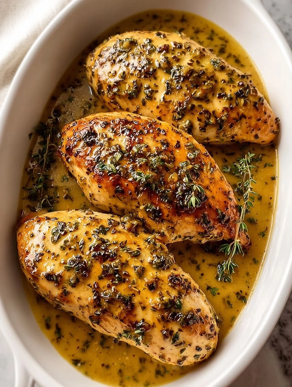 Honey Dijon Garlic Chicken Breasts | Easy Dinner idea