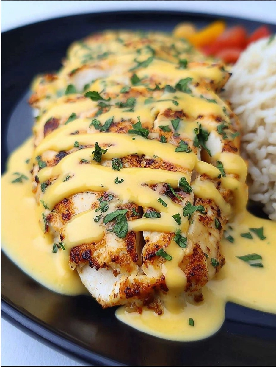 Mexican Chicken with Cheese Sauce