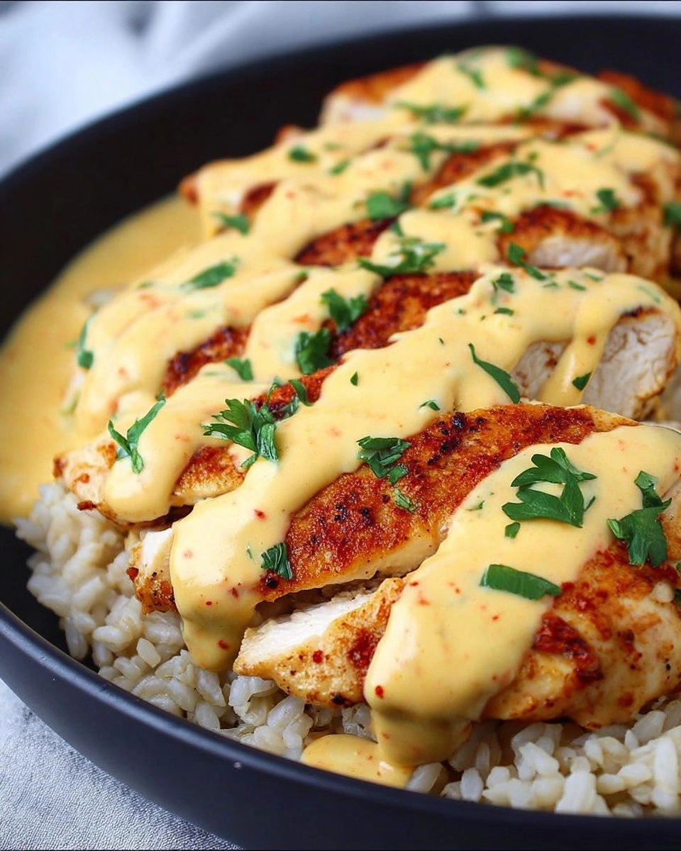 Mexican Chicken with Cheese Sauce
