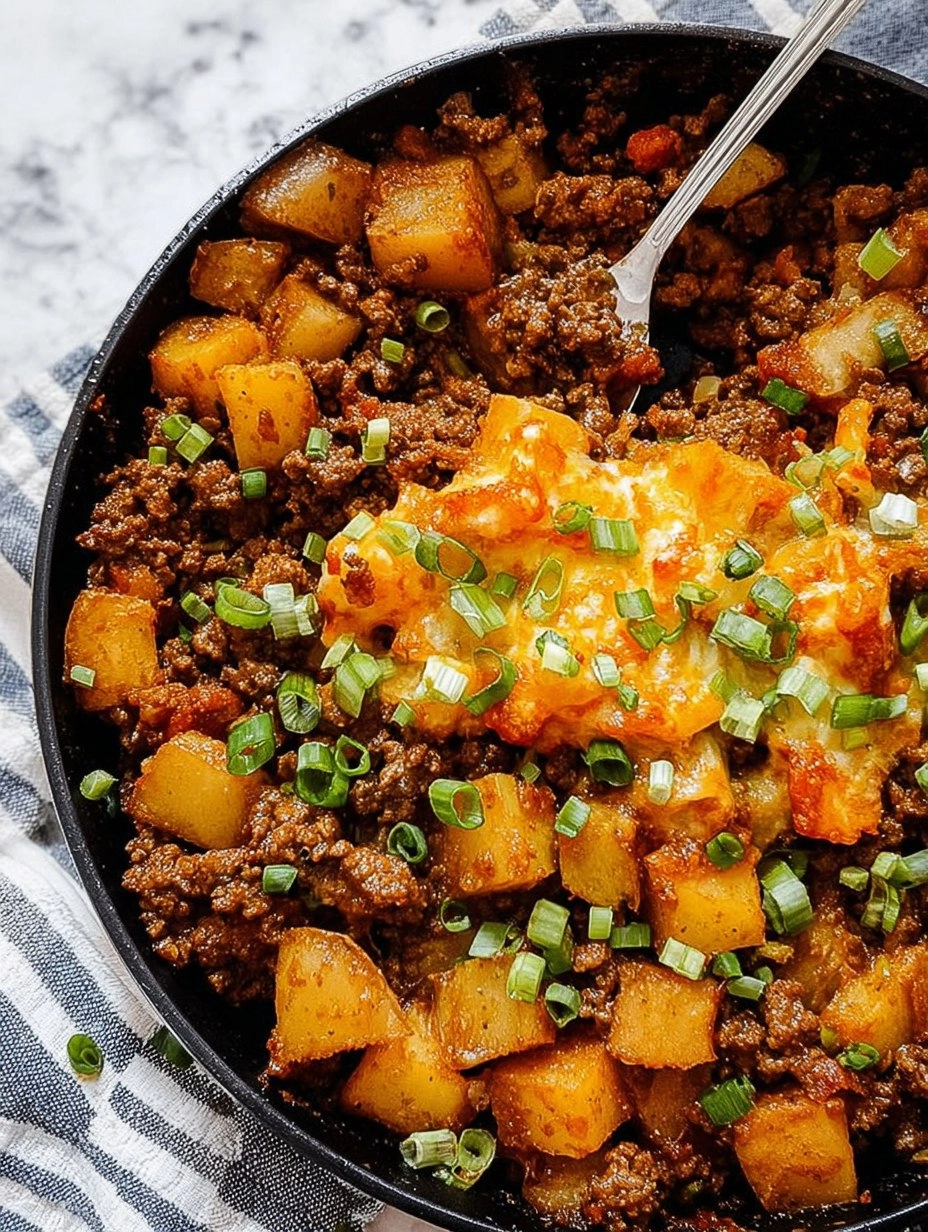 Quick Ground Beef and Potatoes