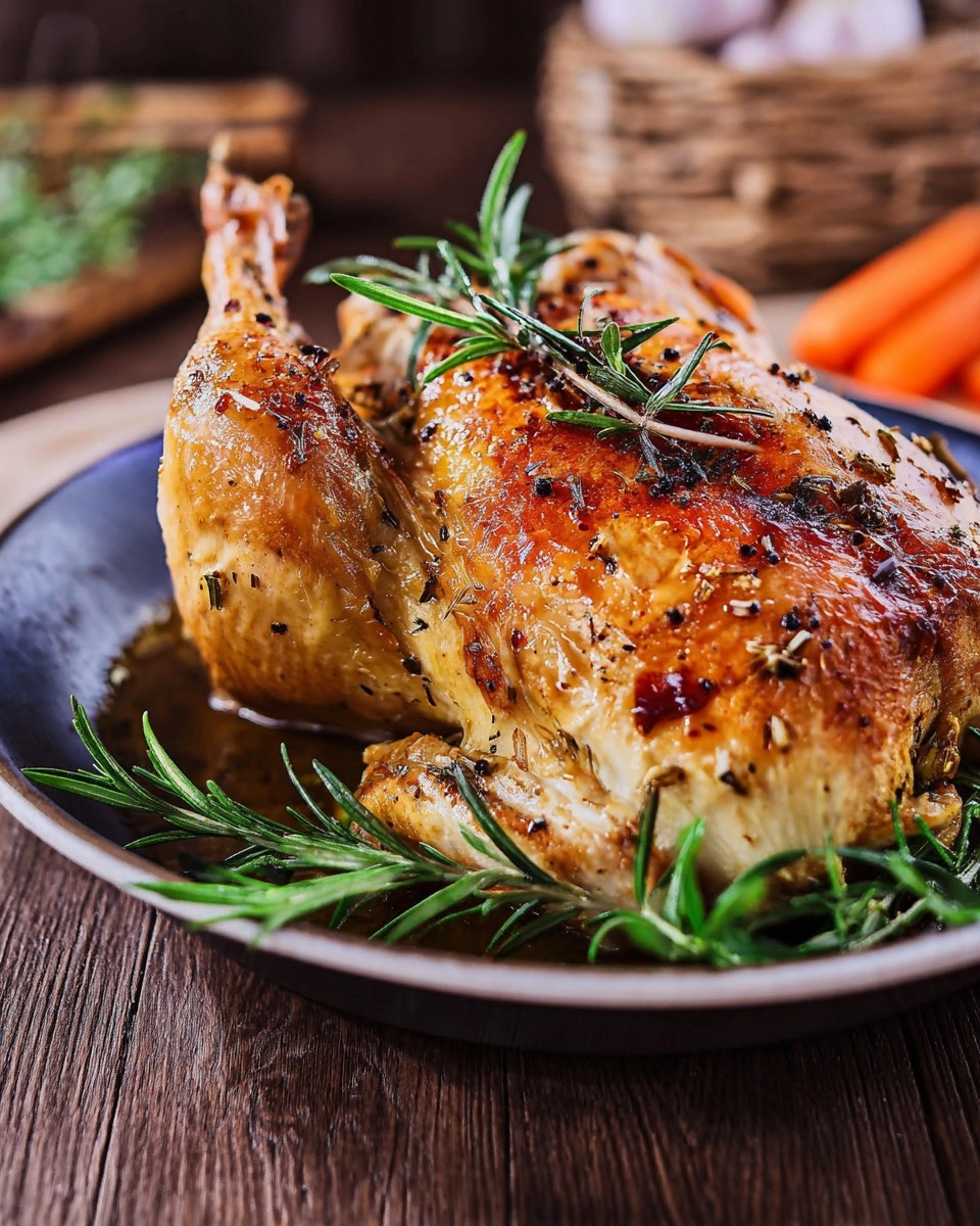 Roasted Garlic & Herb Whole Chicken (Sunday Dinner)