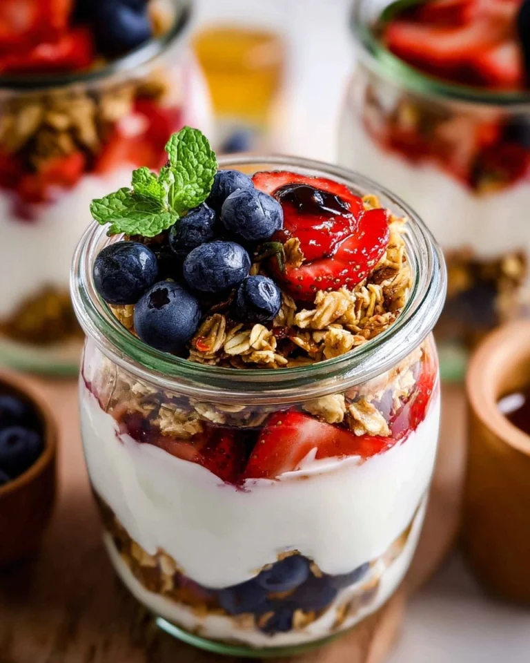 Simple-Fruit-Yogurt-Parfaits-with-Granola-Customizable-Recipe