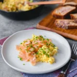Soft-Scrambled-Eggs-with-Smoked-Salmon-amp-Chives-Toast-or-Bagel