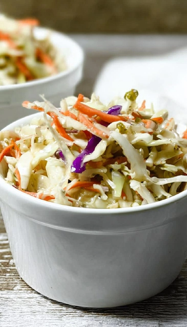 Tangy Vinegar Coleslaw (No Mayo, Summer-Ready) 62 Tangy Vinegar Coleslaw (No Mayo, Summer-Ready)