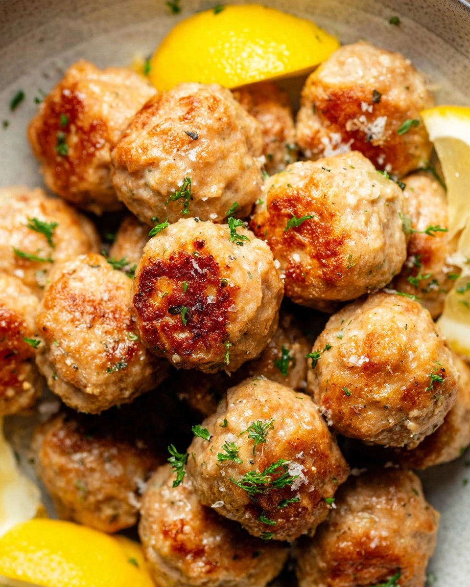30-Minute Baked Lemon Chicken Meatballs
