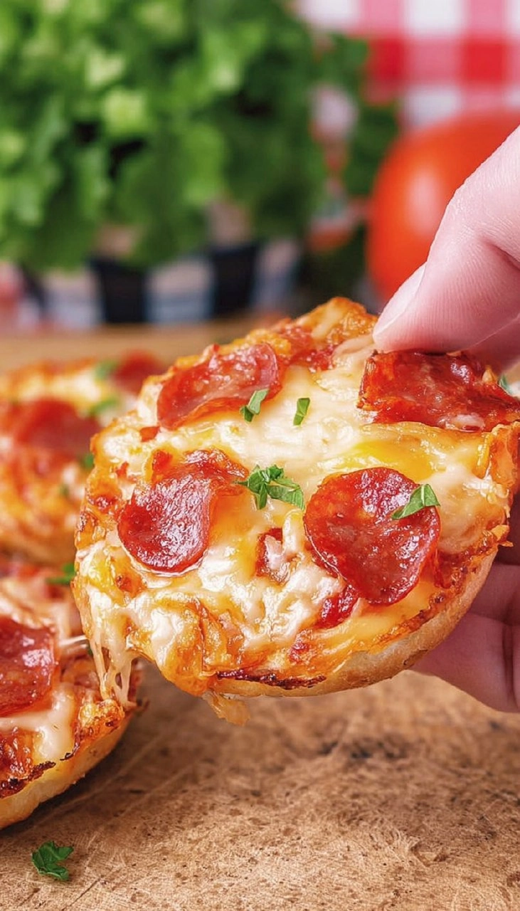 Air Fryer Bagel Pizza
