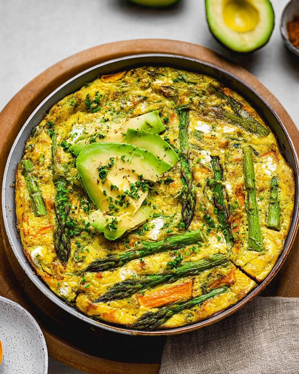 Asparagus-Frittata-with-Goat-Cheese-Sweet-Potatoes-Recipe