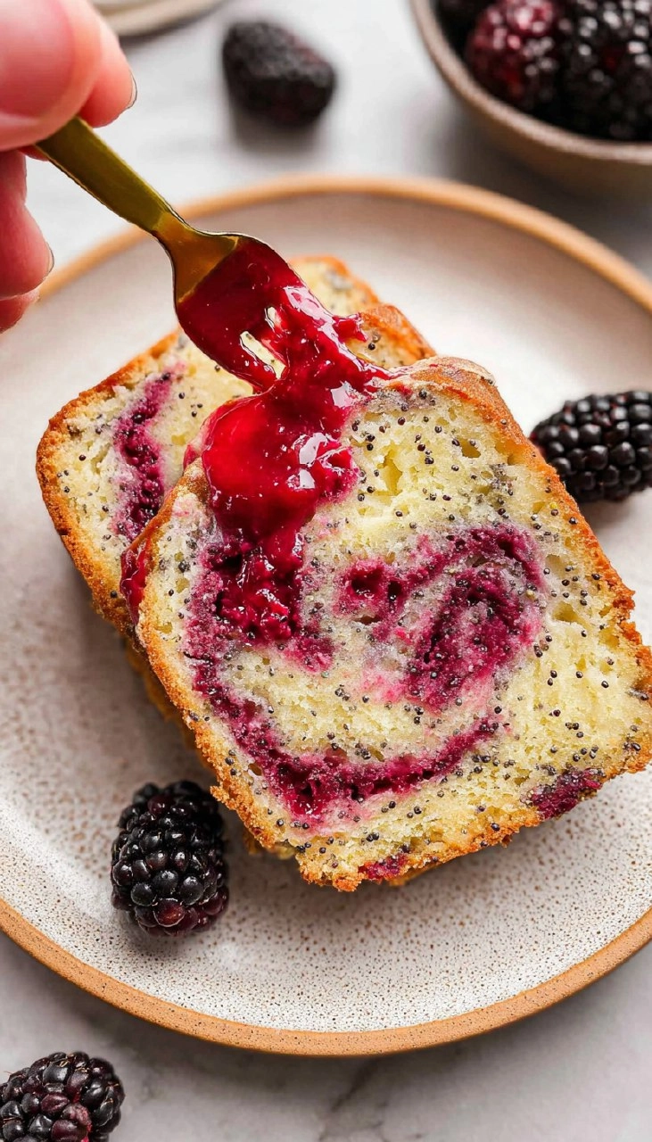 Blackberry Lemon Poppy Seed Loaf