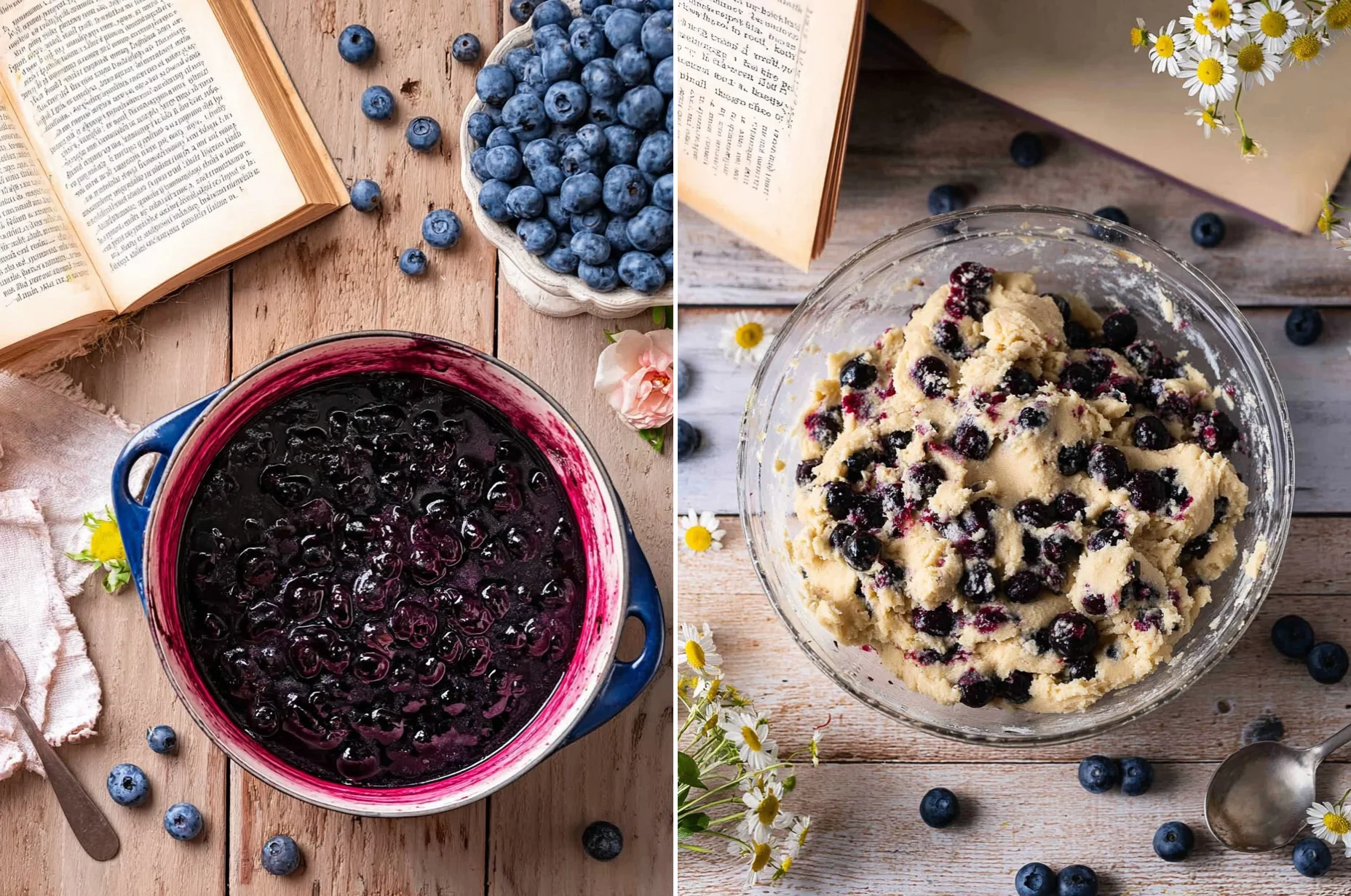 Blueberry Coffee Cake Cookies