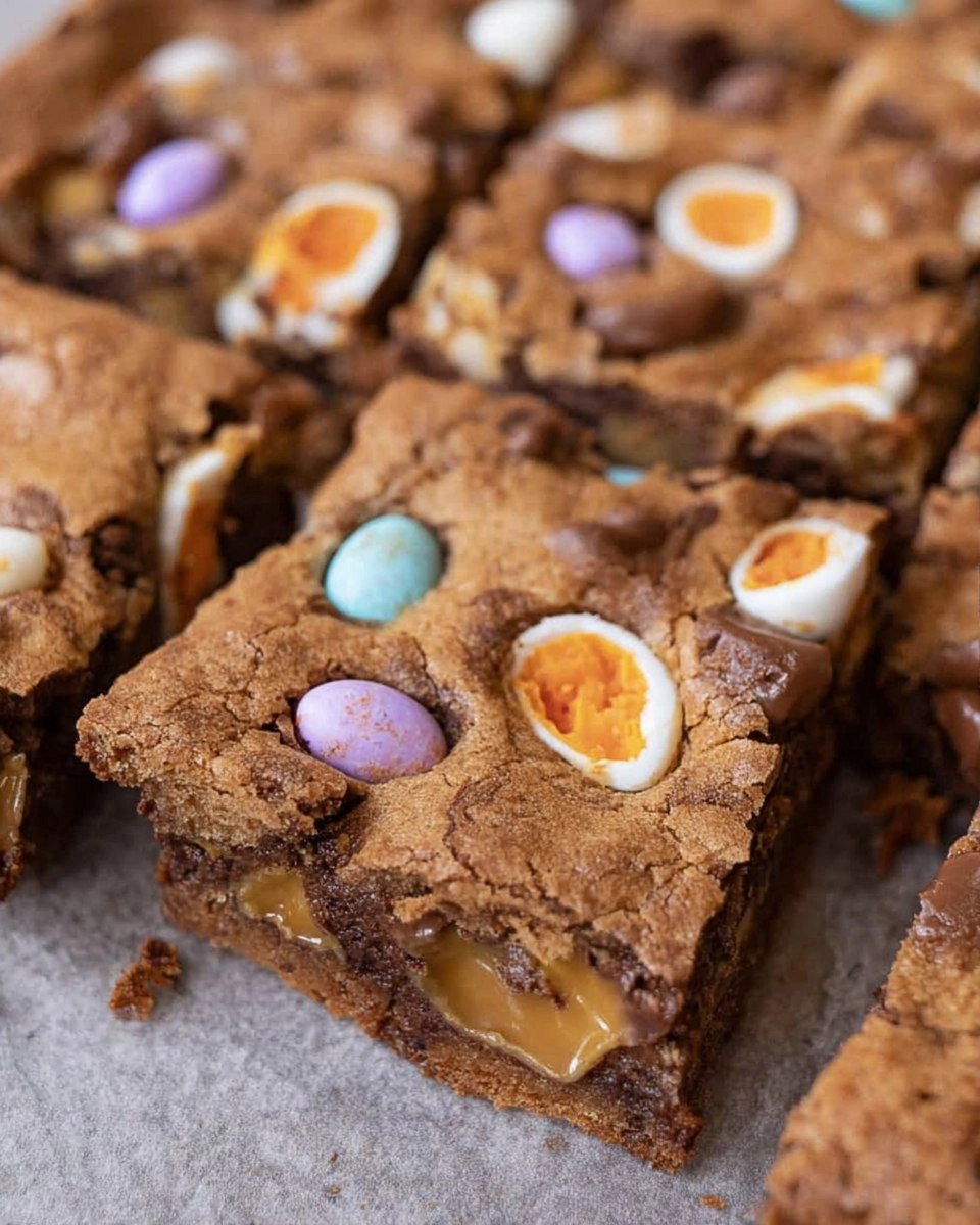 Cadbury Egg Cookie Bars
