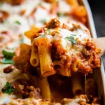 Cheesy Baked Ziti | Easy Weeknight Pasta Bake with Ricotta & Mozzarella 123 Cheesy-Baked-Ziti-Easy-Weeknight-Pasta-Bake-with-Ricotta-Mozzarella-Recipe
