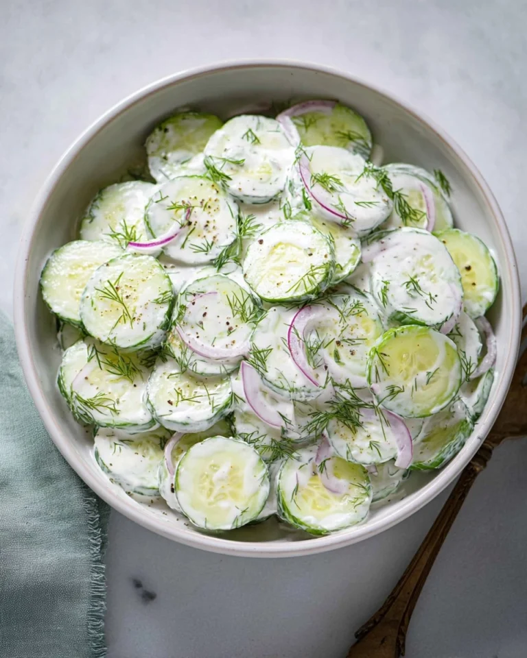 Creamy-Cucumber-Salad-with-Sour-Cream-Dill-Recipe