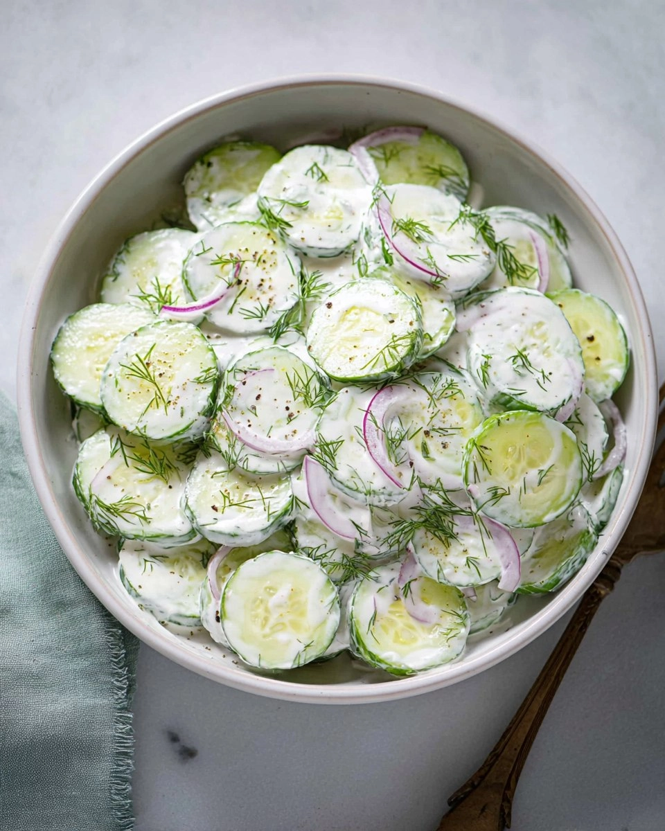 Creamy-Cucumber-Salad-with-Sour-Cream-Dill-Recipe