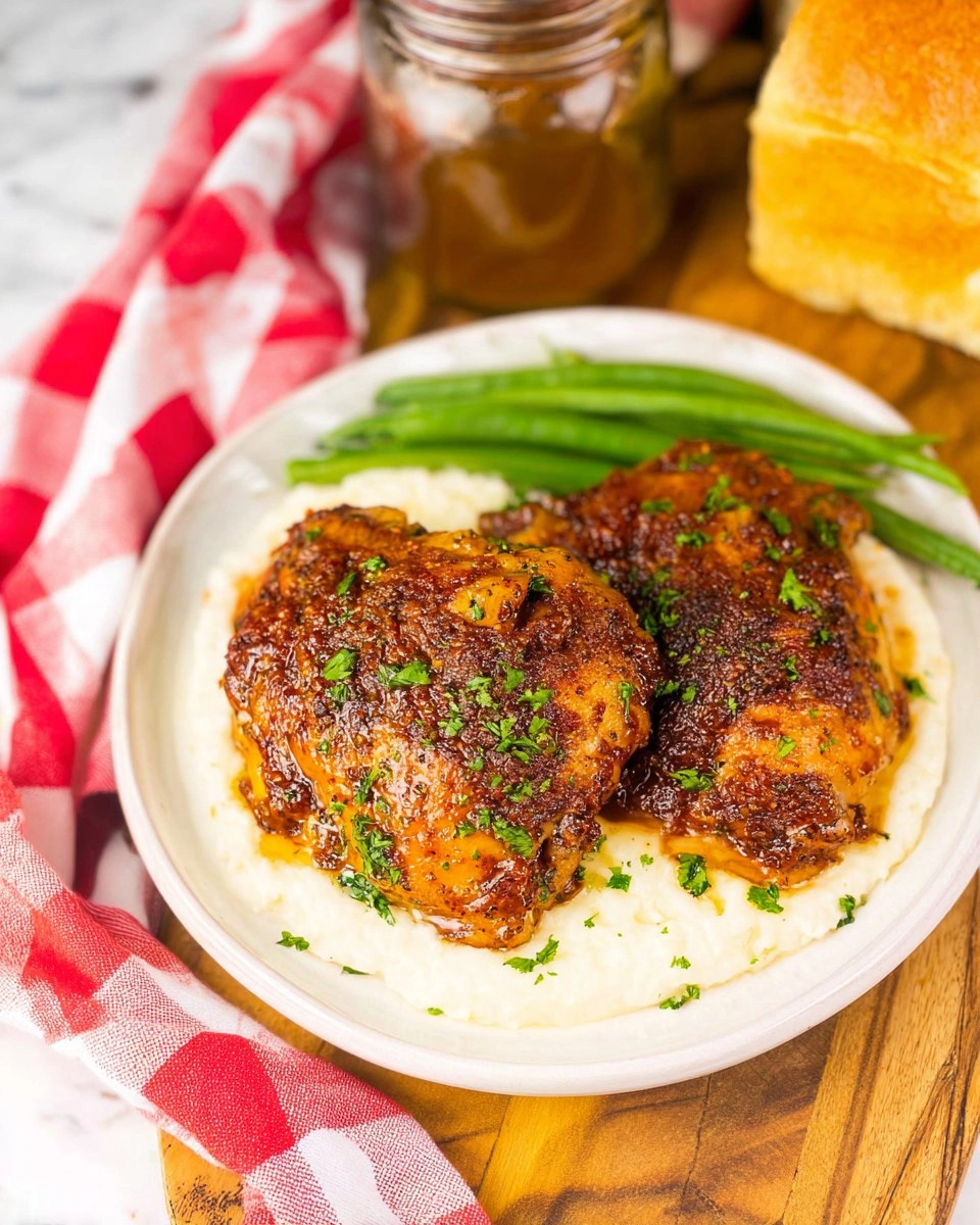 Crockpot Carolina Gold Bbq Chicken Thighs