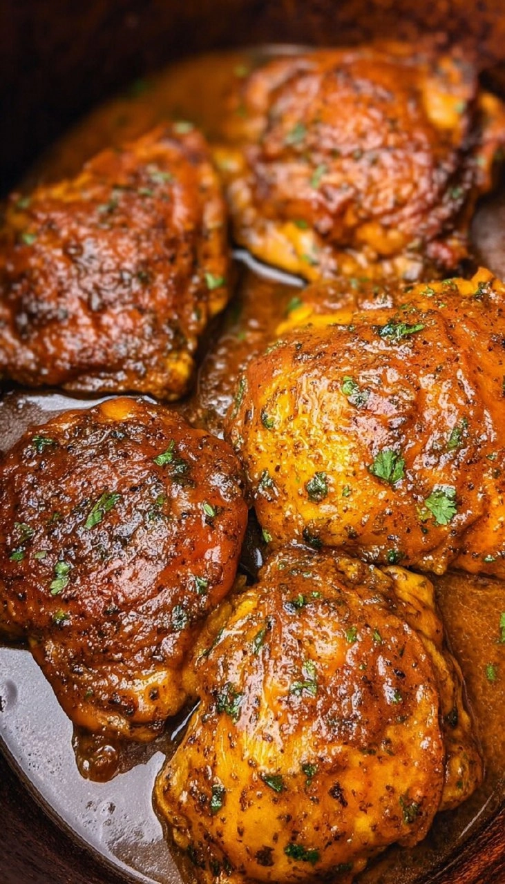 Crockpot Carolina Gold Bbq Chicken Thighs