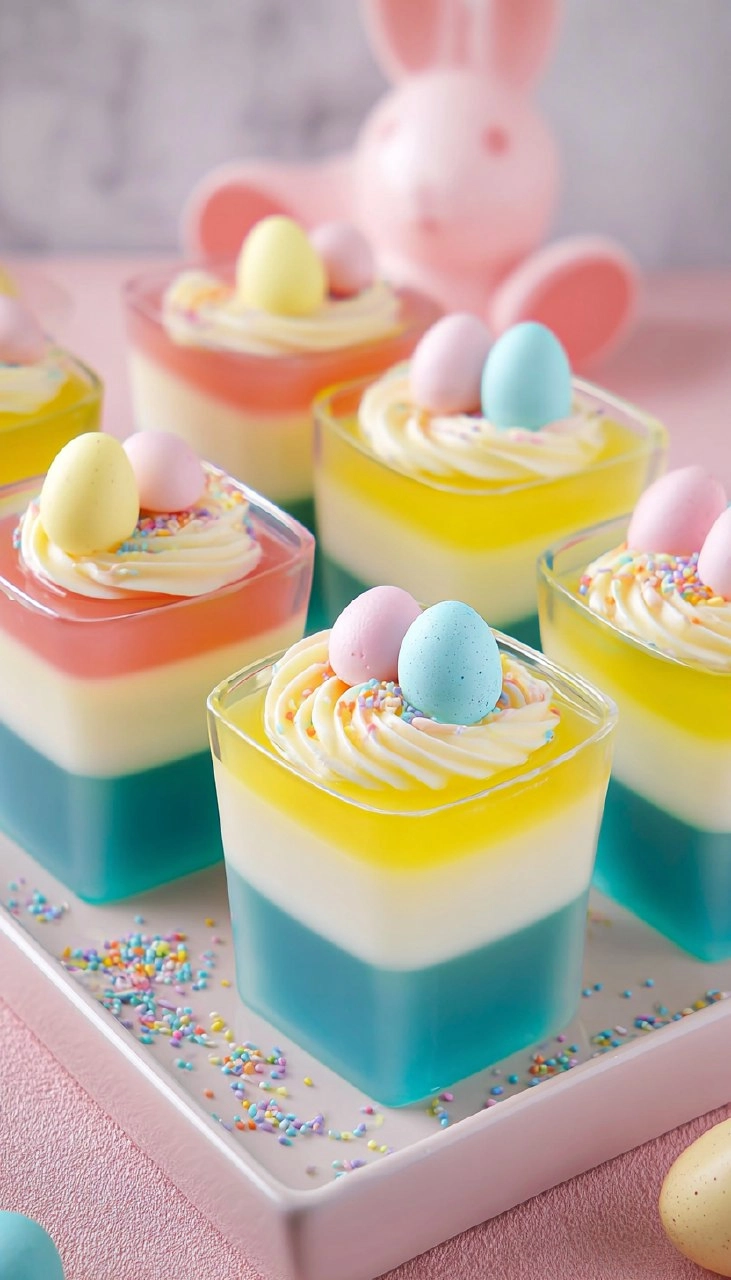Easter Jell-O Cups