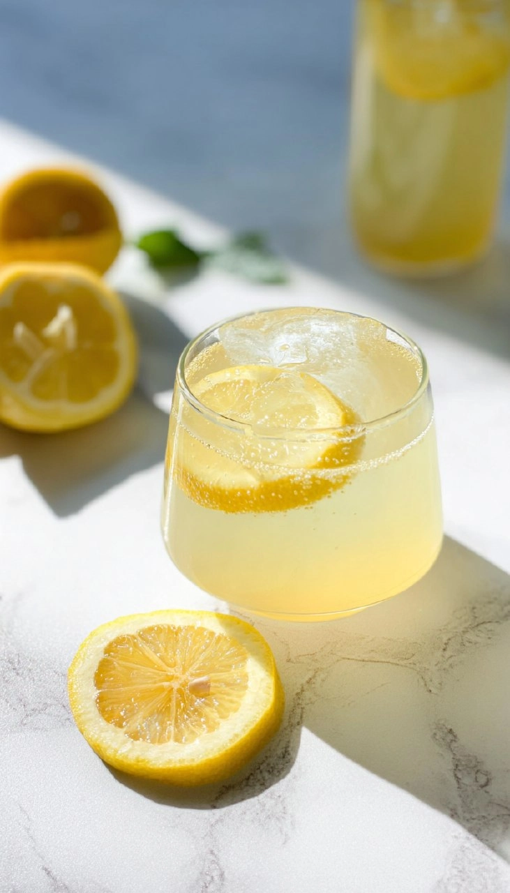 Easy Sparkling Lemonade Mocktail