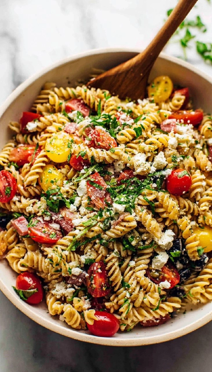 Easy Summer Pasta Salad (4 Ingredients)