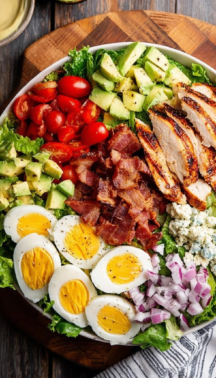 Healthy Grilled Chicken Cobb Salad with Honey Dijon Dressing 120 Healthy Grilled Chicken Cobb Salad with Honey Dijon Dressing