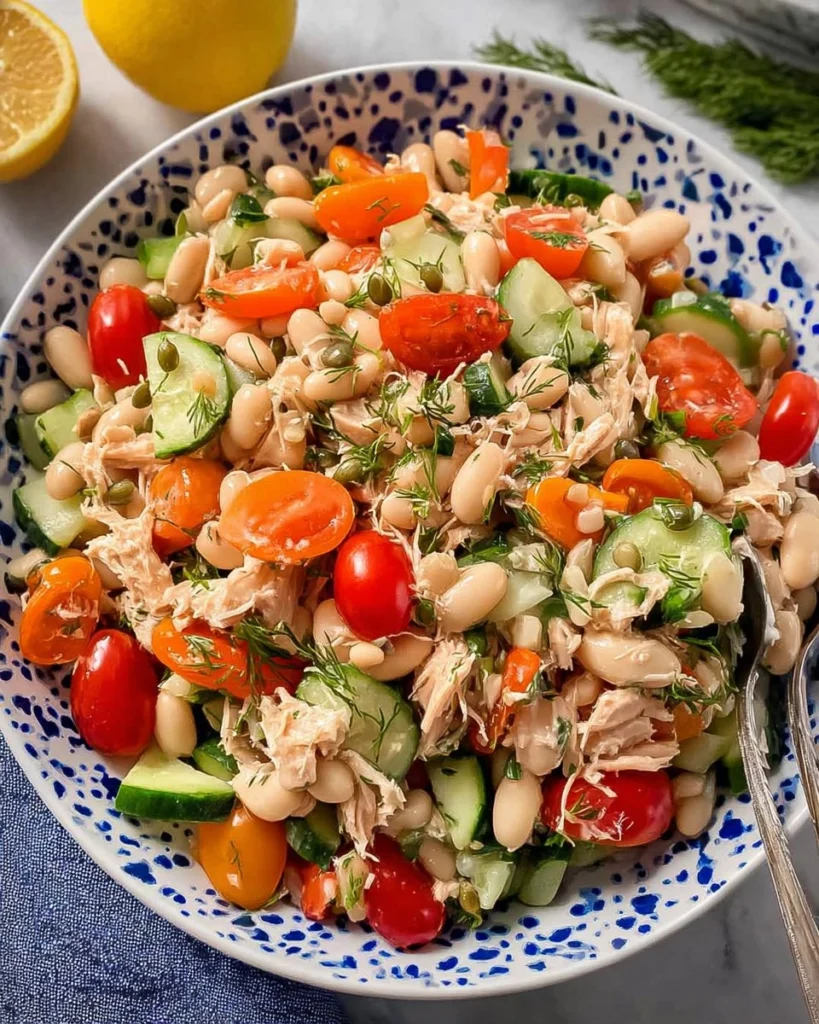 Mediterranean-White-Bean-Tuna-Salad-Recipe