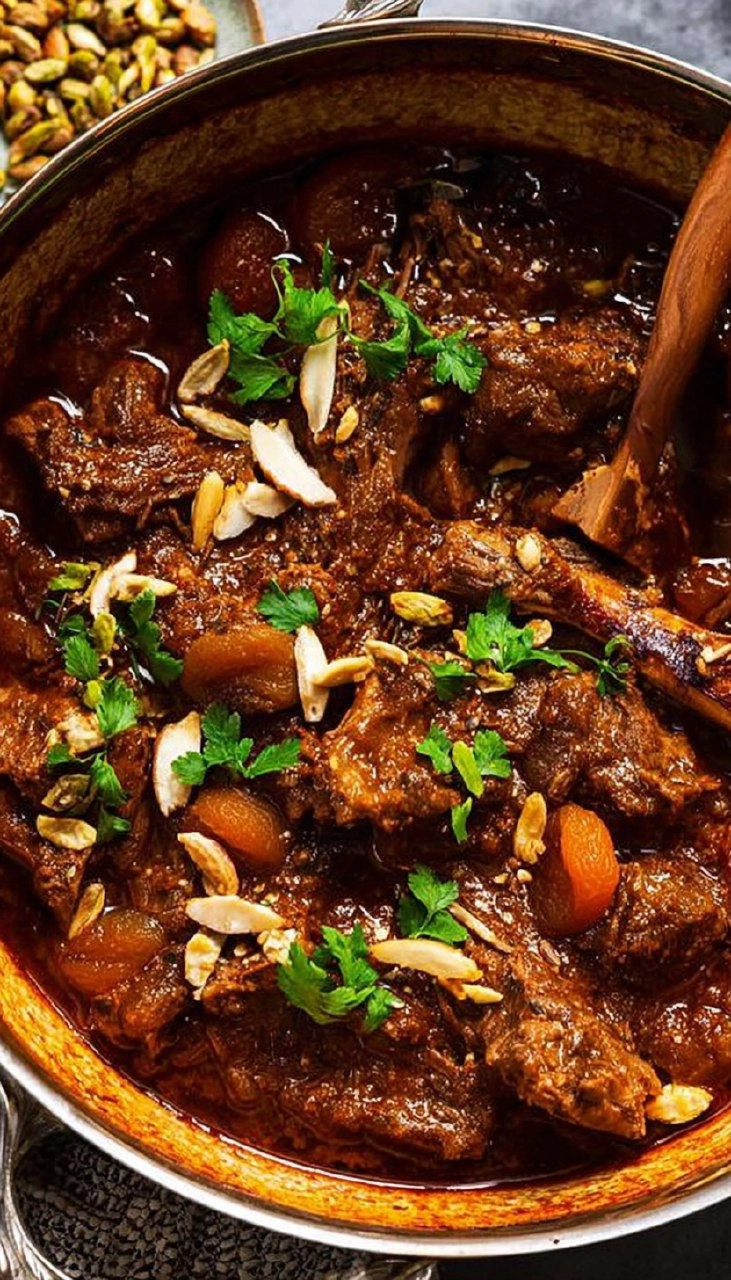 Moroccan Lamb Tagine | Slow-Braised Easter Centerpiece with Apricots & Spices