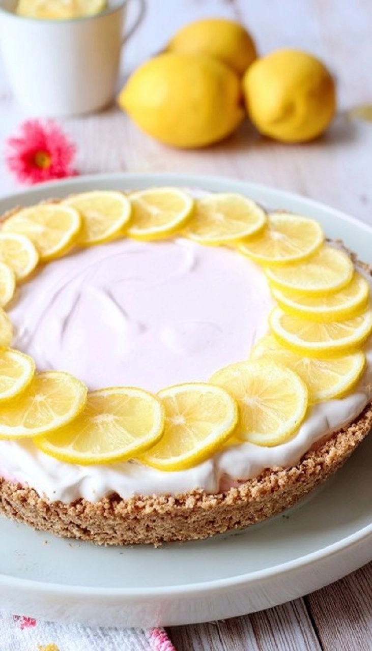 Pink Lemonade No-Bake Pie
