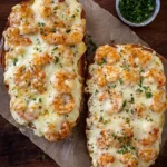 Shrimp-Alfredo-Garlic-Bread-Recipe