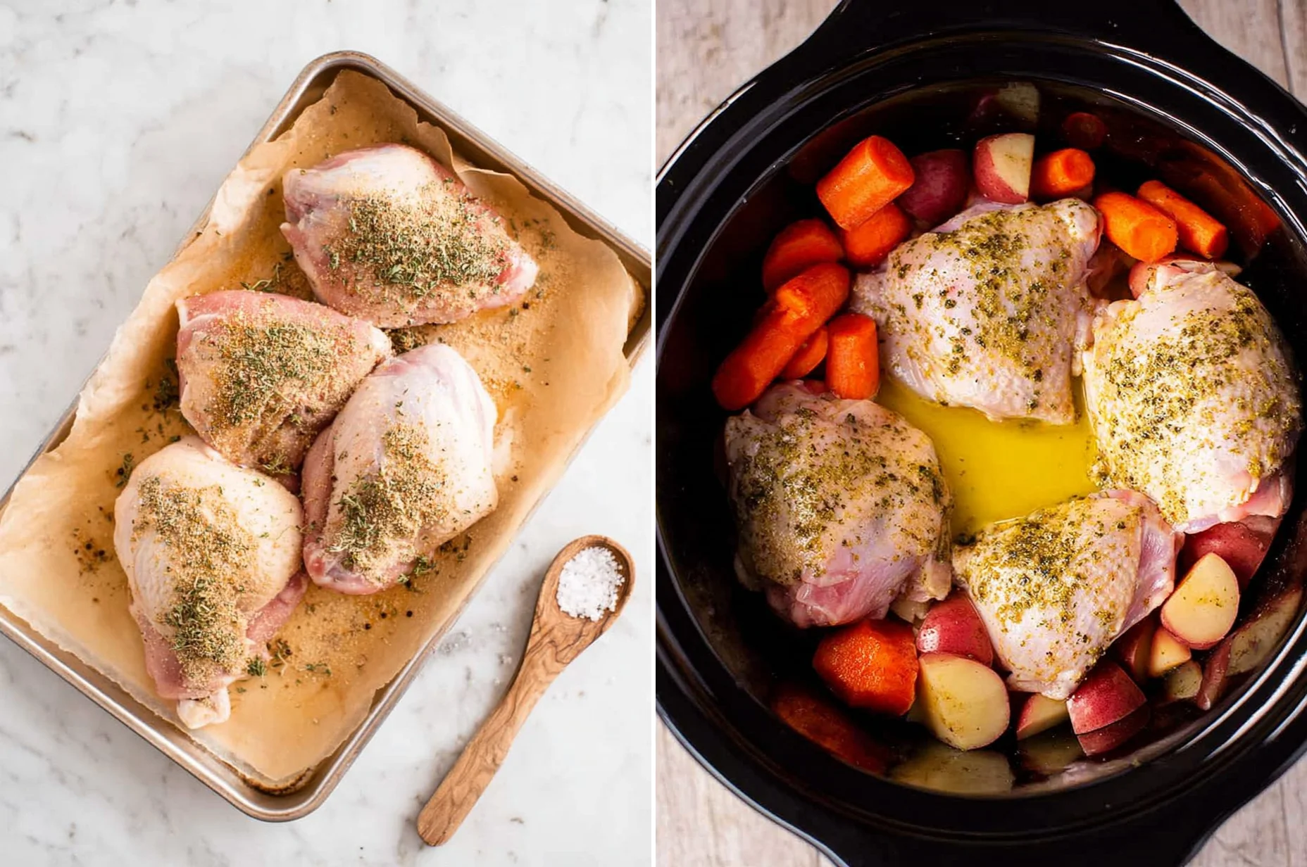 Slow Cooker Garlic Butter Chicken and Vegetables