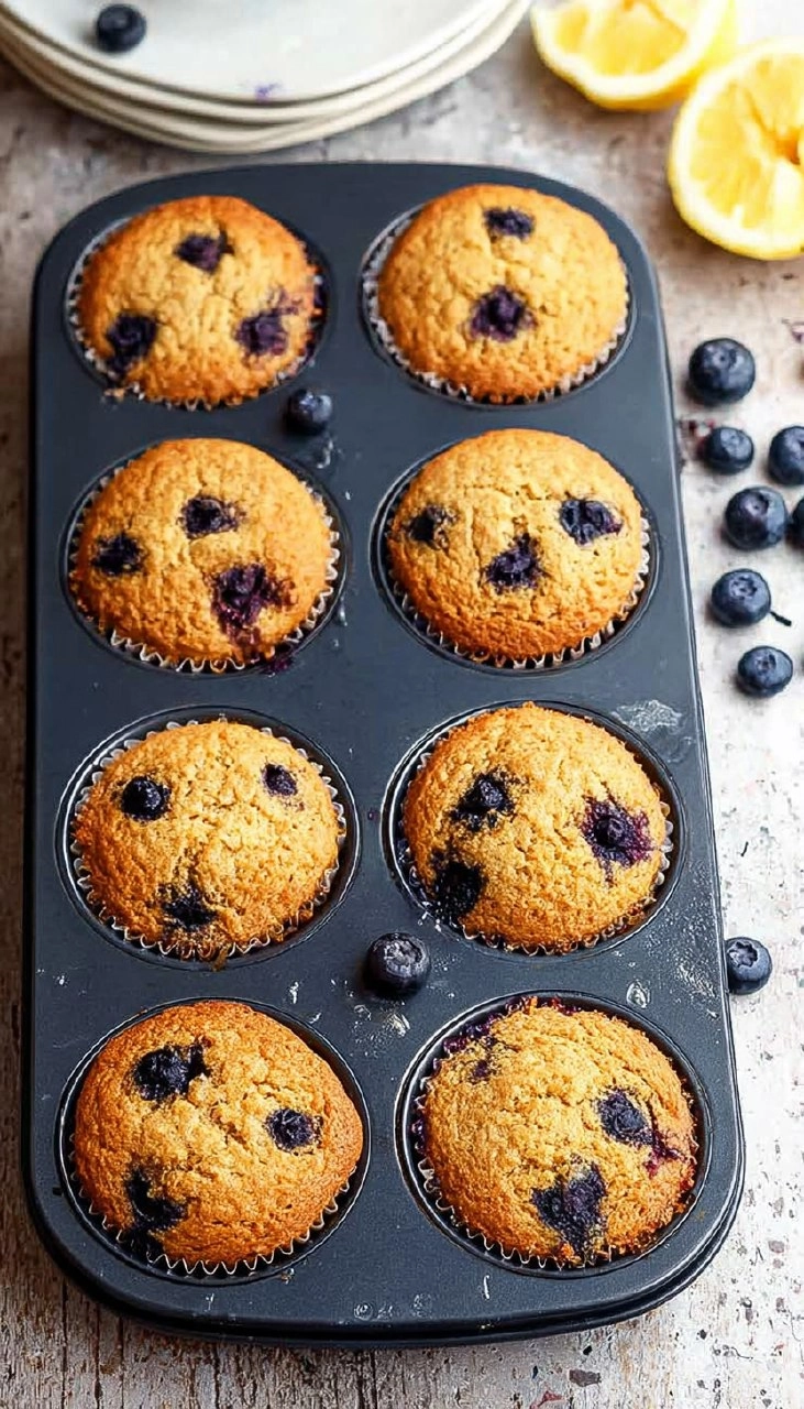 Almond Flour Lemon Blueberry Muffins (Paleo, Soft & Moist) 135 Almond Flour Lemon Blueberry Muffins (Paleo, Soft & Moist)