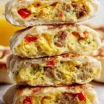 Breakfast-Stuffed-Cottage-Cheese-English-Muffins-High-Protein-Recipe