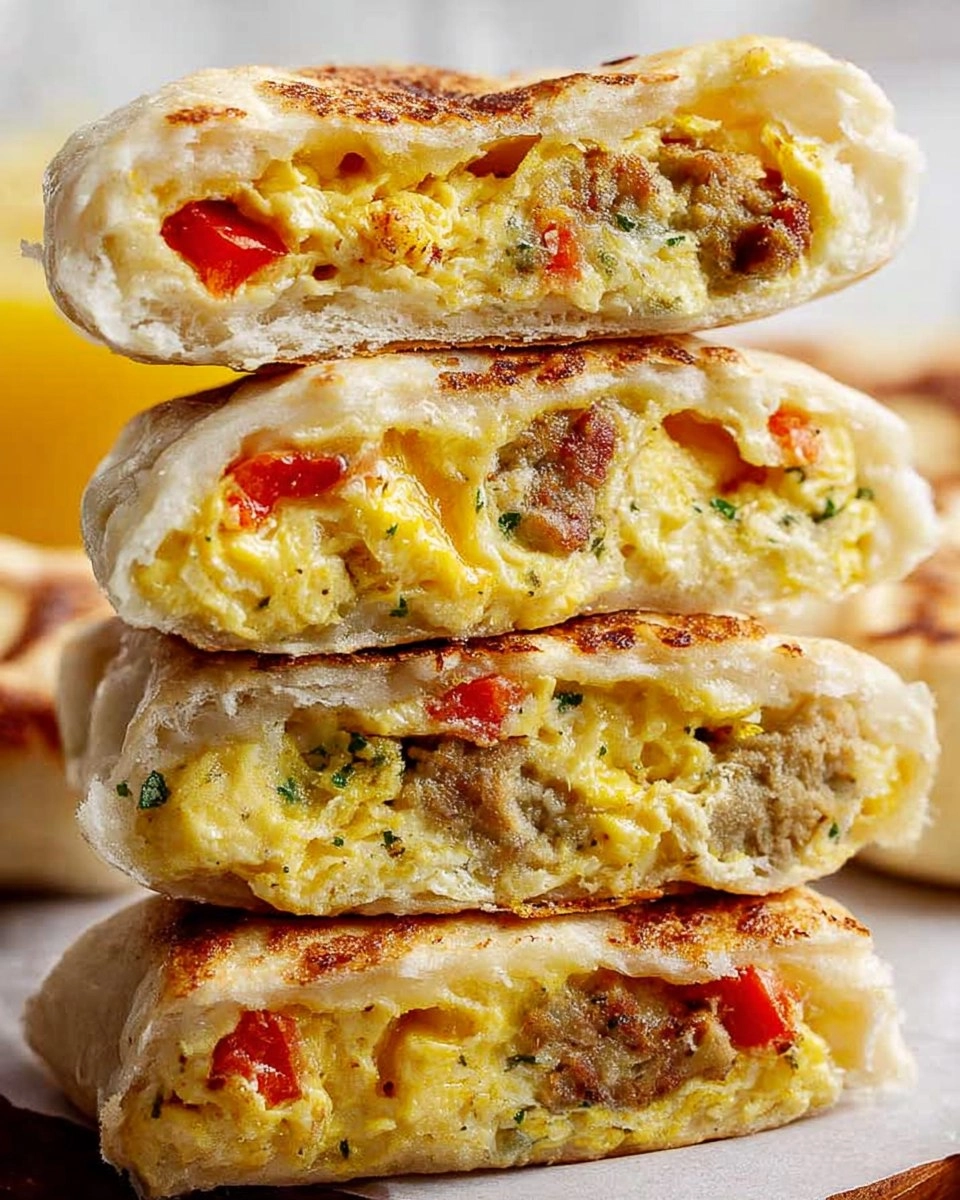 Breakfast Stuffed Cottage Cheese English Muffins (High-Protein!)