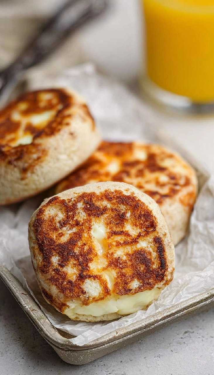 Breakfast Stuffed Cottage Cheese English Muffins (High-Protein!)