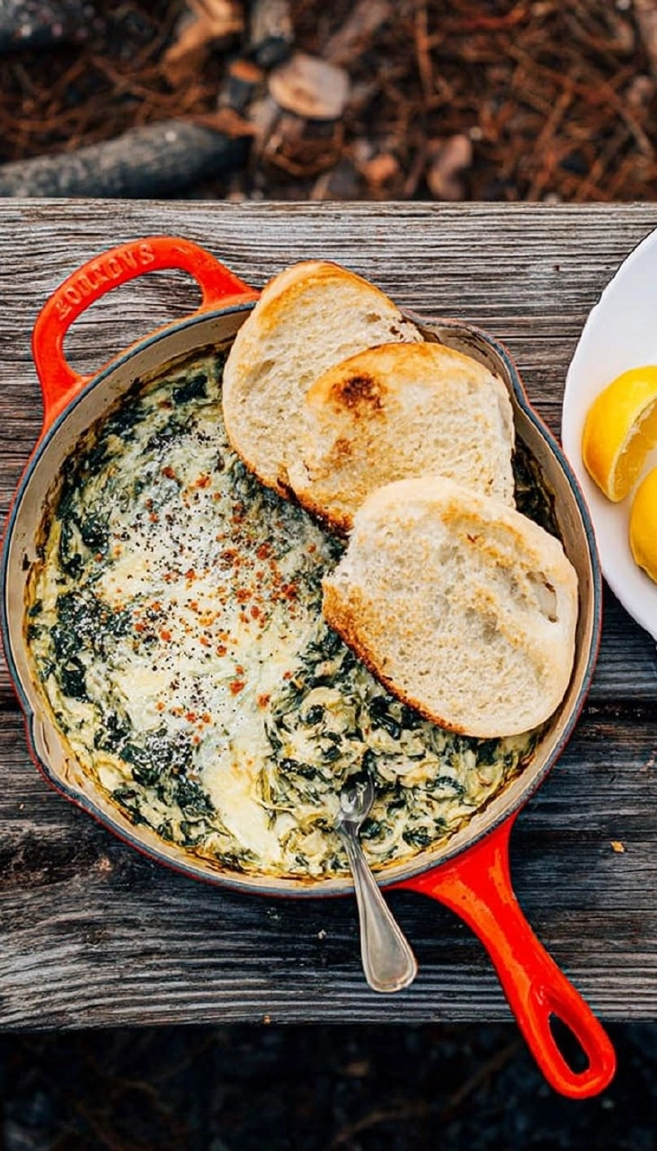 Campfire Spinach Artichoke Dip 65 Campfire Spinach Artichoke Dip