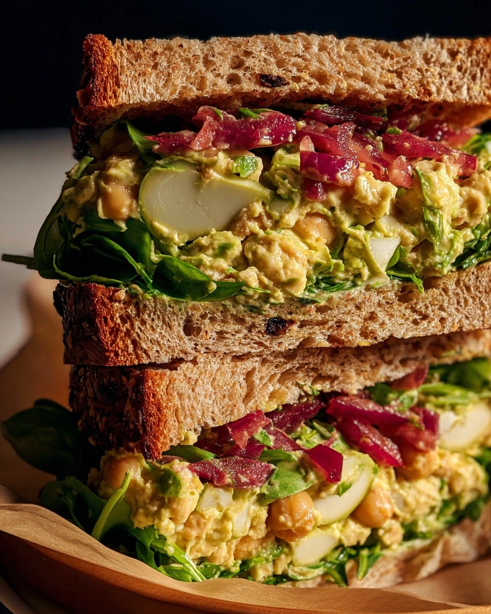 Caramelized Lemon Chickpea Salad Sandwich