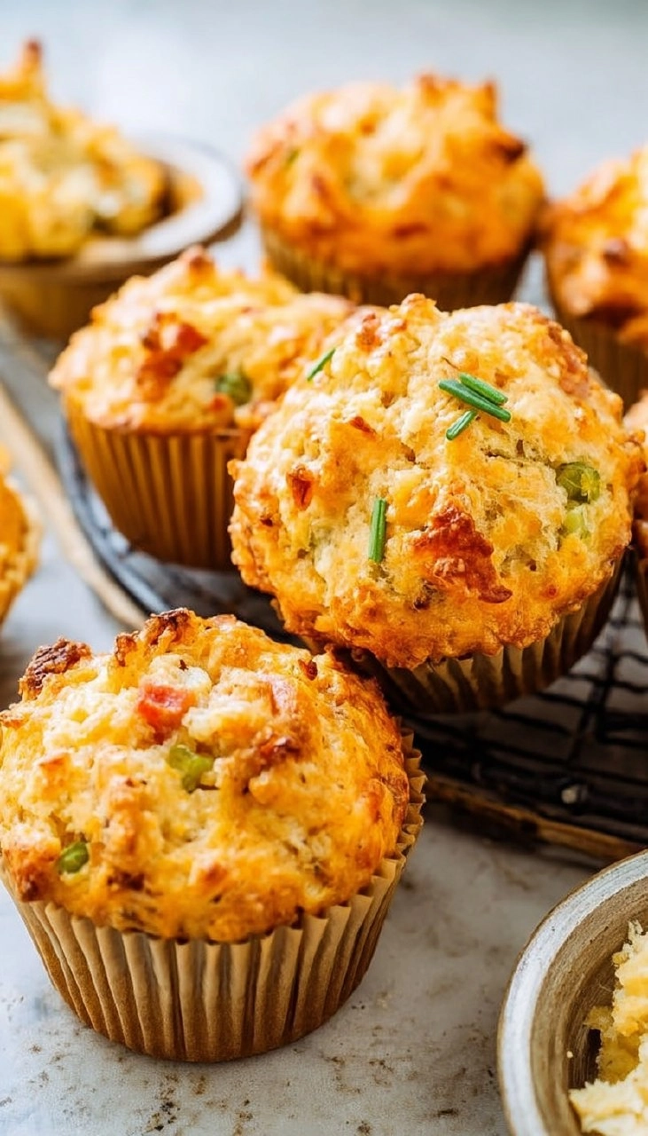 Cheesy Savory Muffins 130 Cheesy Savory Muffins
