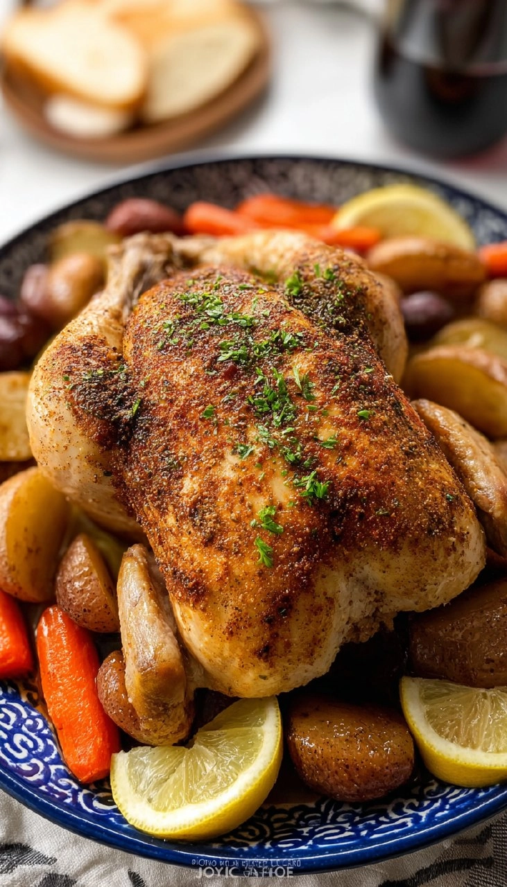 Crockpot Whole Chicken (10 Minute Prep)