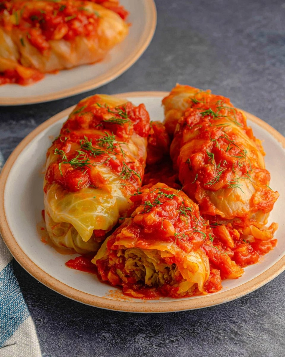 Easy Vegan Stuffed Cabbage Rolls