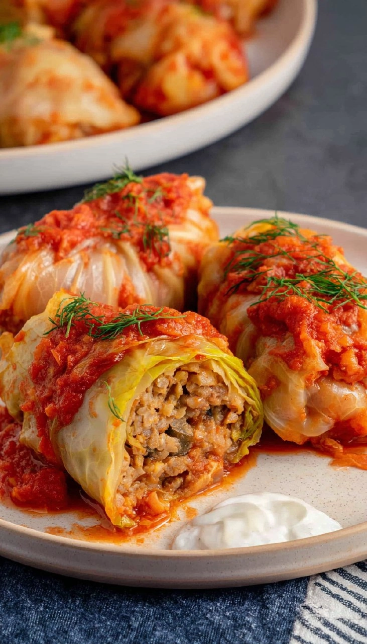 Easy Vegan Stuffed Cabbage Rolls