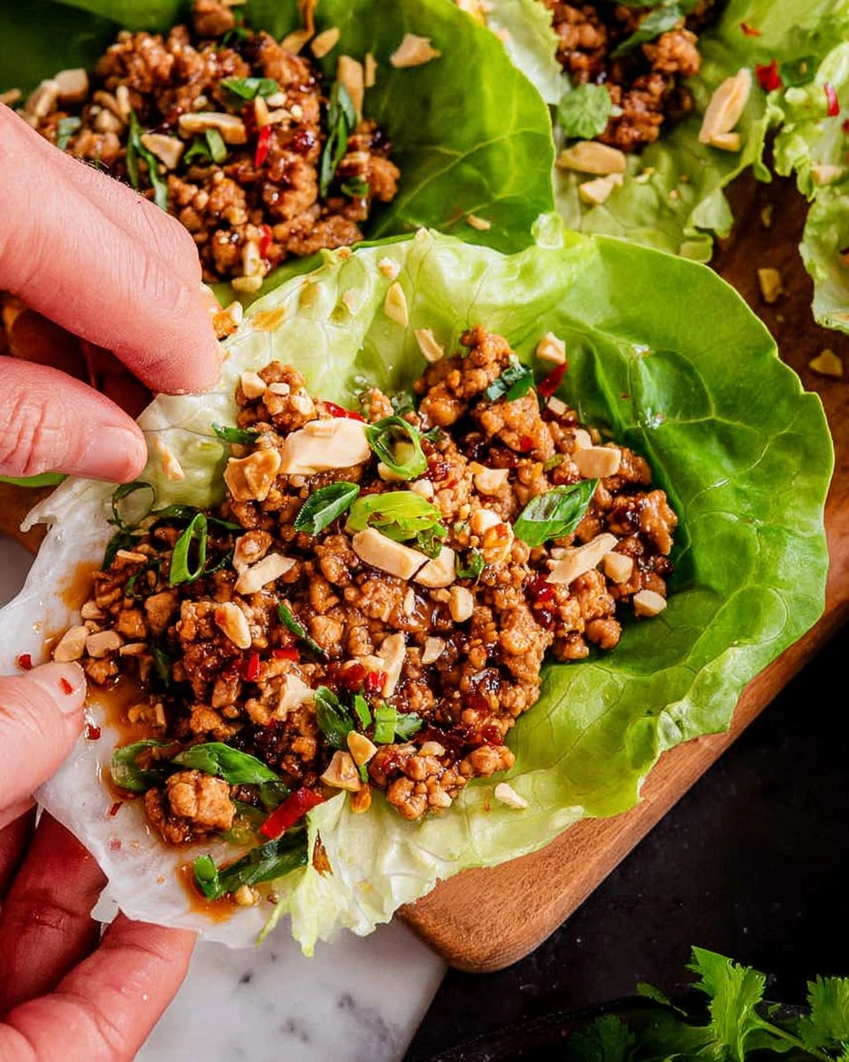 Ground Chicken Lettuce Wraps
