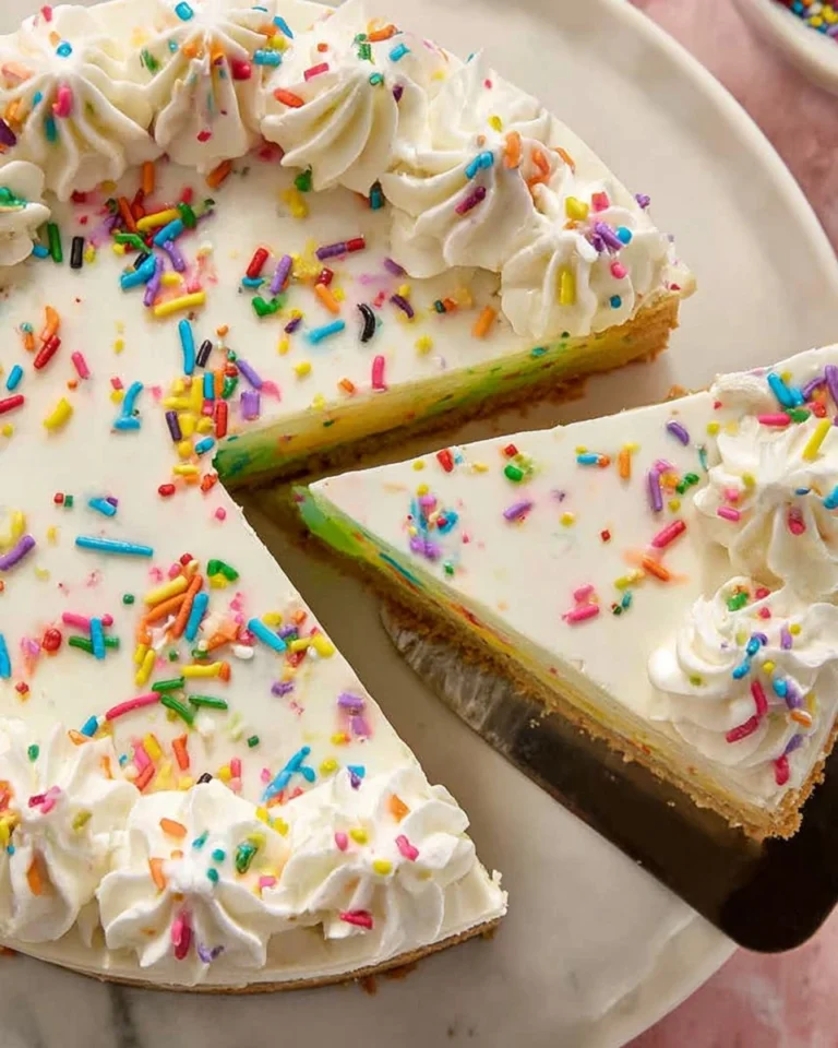 No-Bake-Funfetti-Cheesecake-Recipe