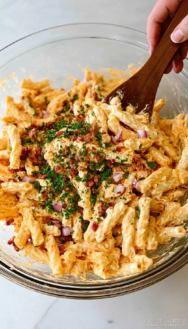 Pimento Cheese Pasta Salad