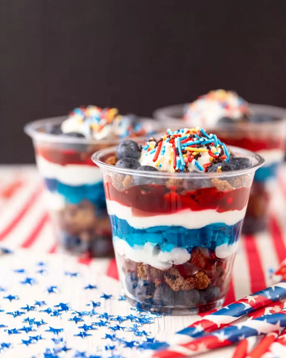 Red White and Blue Dirt Cups 89 Red White and Blue Dirt Cups