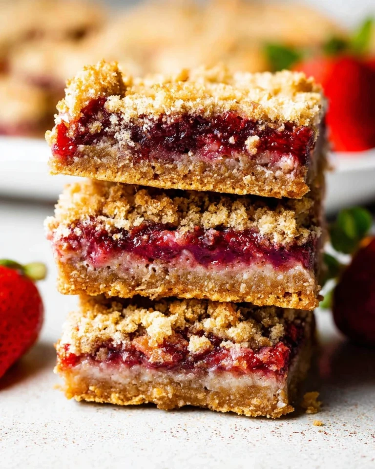 Strawberry-Crumble-Bars-Almond-Flour-Easy-Buttery-Recipe