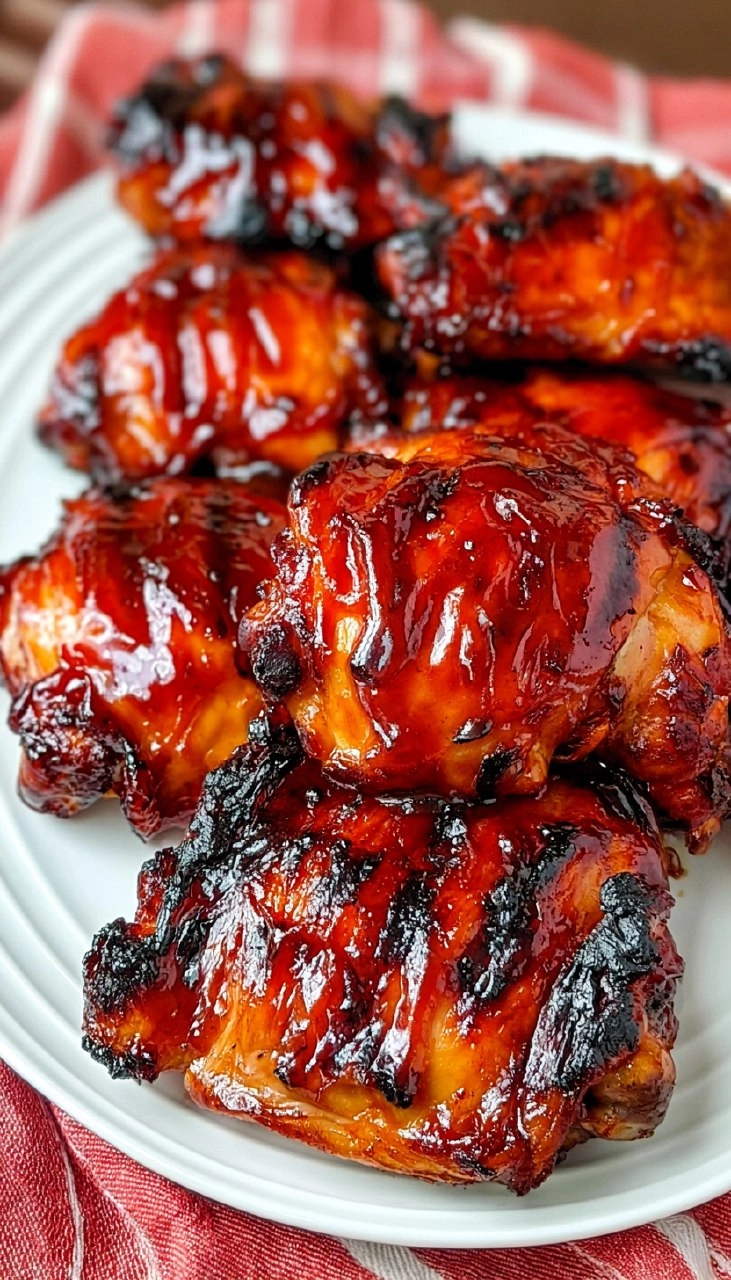 BBQ Chicken Thighs | Sticky Oven-Baked Summer Chicken Dinner