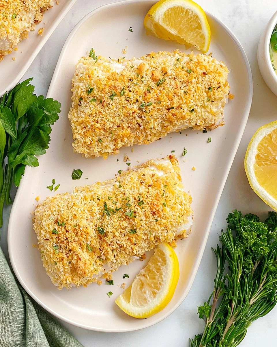Baked Cod With Panko Bread Crumbs