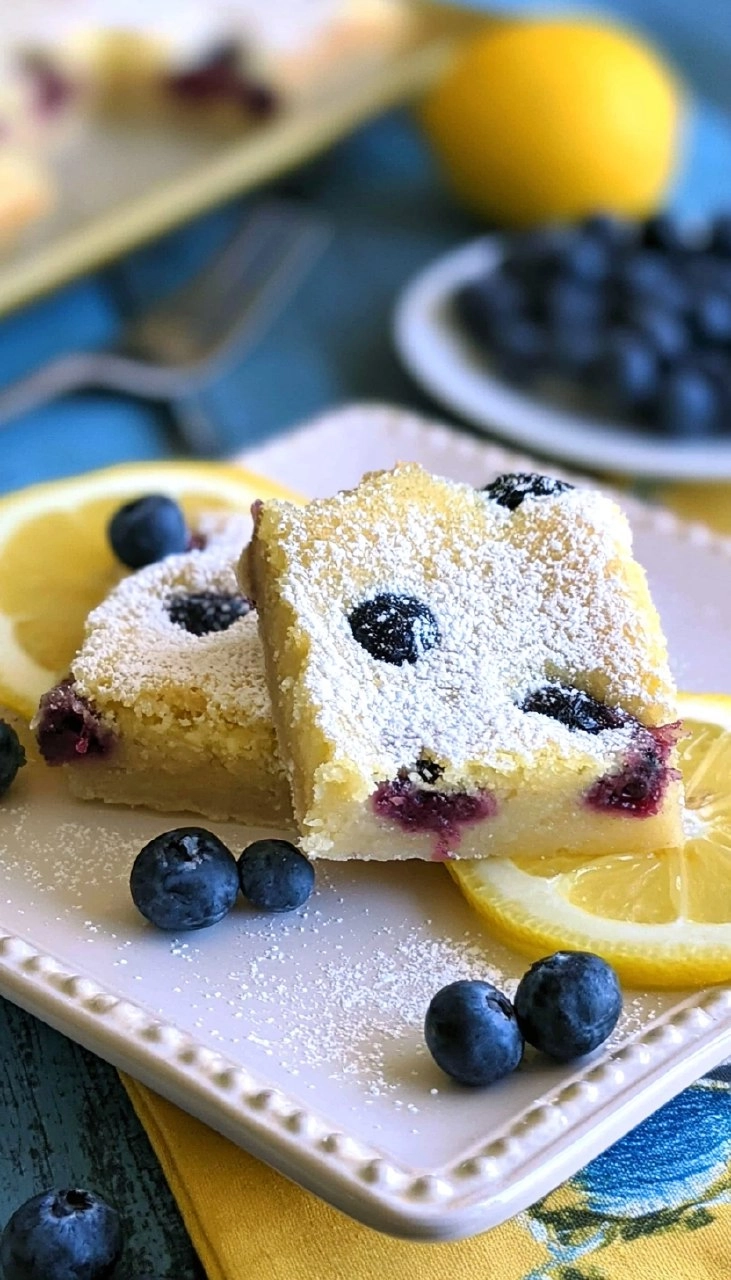 Blueberry Lemon Bars | Sweet-Tart Picnic Dessert Squares 115 Blueberry Lemon Bars | Sweet-Tart Picnic Dessert Squares